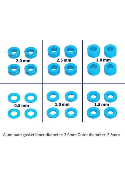 24 Adet M3 Vida Spacer Seti 3mm Vidalar Düz Conta Yıkama Spacer Tamıya 53539 TT02 TT01 XV01 XV02 Rc Araba (Yurt Dışından) fiyatları