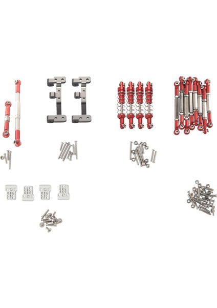 Metal Direksiyon Bağlantı Çubuğu Çekme Çubuğu Bağlar Amortisörler Seti Wpl C14 C24 C24-1 1/16 Rc Araba Yükseltme Parçaları, 1 (Yurt Dışından)