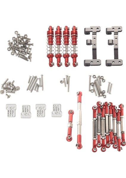 Metal Direksiyon Bağlantı Çubuğu Çekme Çubuğu Bağlar Amortisörler Seti Wpl C14 C24 C24-1 1/16 Rc Araba Yükseltme Parçaları, 1 (Yurt Dışından) fiyatları