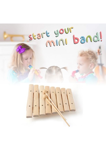 Çocuk Çocuk Doğal Ahşap Ahşap 8 Ton Ksilofon Perküsyon Oyuncak Müzik Aleti Çocuklar Için Müzik Geliştirme (Yurt Dışından) fırsatları