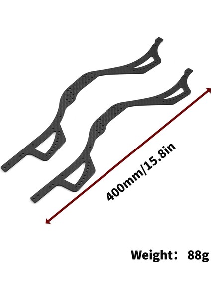 Çift Karbon Fiber Şasi Yan Plakalar Eksenel SCX10 Pro SCX10PRO Rc Araba Yükseltilmiş Parçalar (Yurt Dışından) modelleri