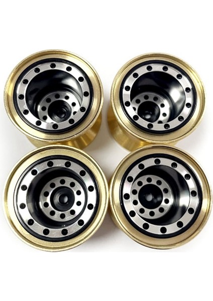 4 Adet Pirinç Kelepçe Halkası Metal 1.0 Tekerlek Jant Tekerlek Göbeği Fms FCX24 Max Smasher 1/24 Rc Paletli Araba Yükseltme Parçaları, 1 (Yurt Dışından)