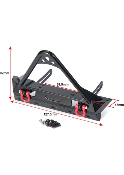 Metal Ön Tampon Çekme Kancası ile Eksenel SCX10 SCX10 Iı 90046 Traxxas Trx4 1/10 Rc Paletli Araba Yükseltme Parçaları (Yurt Dışından) fırsatları