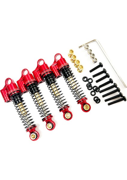 Fms FCX24 Metal 43MM Şok Yağsız Oressure 1/24 Rc Paletli Araba Yükseltme Parçaları Aksesuarları, Kırmızı (Yurt Dışından) modelleri
