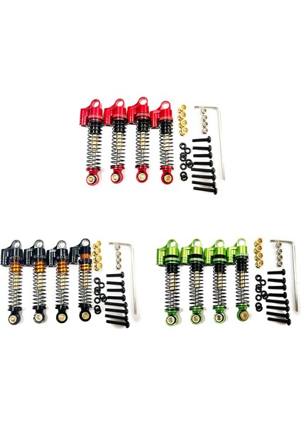 Fms FCX24 Metal 43MM Şok Yağsız Oressure 1/24 Rc Paletli Araba Yükseltme Parçaları Aksesuarları, Kırmızı (Yurt Dışından) fırsatları