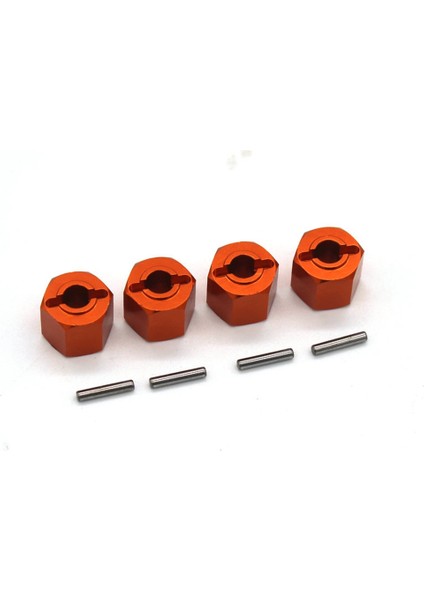 Metal 12MM Tekerlek Altıgen Hub Adaptörü Zd Yarış Dbx-10 DBX10 1/10 Rc Araba Yükseltme Parçaları Aksesuarları, Turuncu (Yurt Dışından)