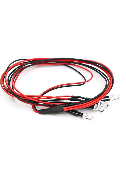 Rc Araba LED Tavan Lambası Işık Çubuğu Wpl 1/18 1/24 Rc Kamyon Araba Yükseltme Parçaları Aksesuarları, 4 LED (Yurt Dışından) modelleri