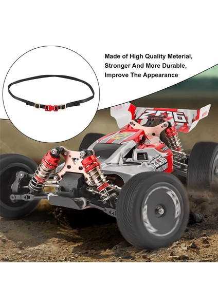 Adet Rc Araba Çatı Bagaj Rafı Halat Süslemeleri Askı 1/10 Rc Paletli Araba Eksenel SCX10 Traxxas Trx4 RC4WD D90 CC01, Kırmızı (Yurt Dışından)