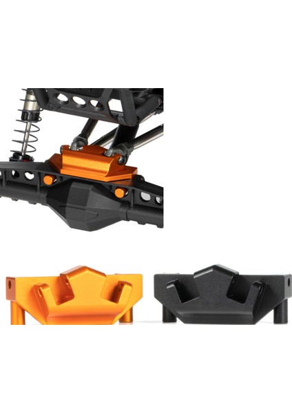 Metal Cnc Yükseltilmiş Braket 1/10 Rc Paletli Araba Eksenel SCX10 Iıı Capra 1.9utb Portal Aks Bağlantısı Yükseltme Parçaları, Siyah (Yurt Dışından) indirimleri