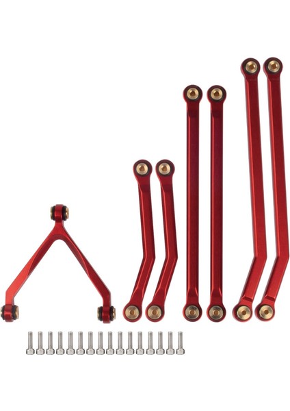 Cnc Alüminyum Yüksek Gümrükleme Şasi Bağlantı Çubuğu 1/24 Rc Paletli Araba Eksenel SCX24 AXI90081 Sürgü Yükseltme Parçaları, 1 Kırmızı (Yurt Dışından) indirimleri