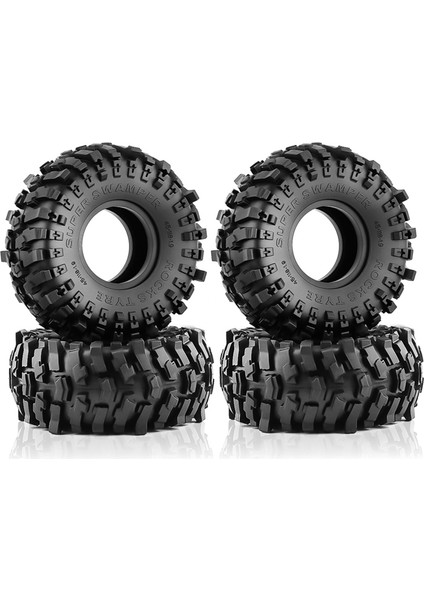 4 Adet 118MM 1.9 Kauçuk Lastik Tekerlek Lastikleri 1/10 Rc Paletli Araba Traxxas Trx4 RC4WD D90 Eksenel SCX10 Iı Iıı Redcat Mst (Yurt Dışından)