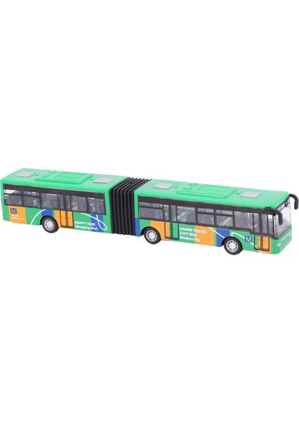 Çocuk Döküm Model Araç Servis Otobüsü Araba Oyuncaklar Küçük Bebek Geri Çekin Oyuncaklar Yeşil (Yurt Dışından)