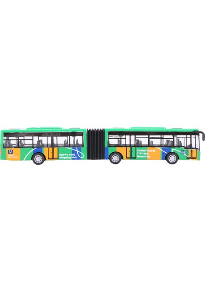 Çocuk Döküm Model Araç Servis Otobüsü Araba Oyuncaklar Küçük Bebek Geri Çekin Oyuncaklar Yeşil (Yurt Dışından)