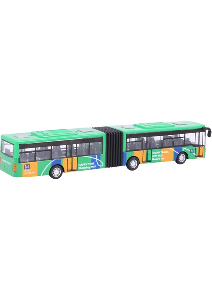 Çocuk Döküm Model Araç Servis Otobüsü Araba Oyuncaklar Küçük Bebek Geri Çekin Oyuncaklar Yeşil (Yurt Dışından)