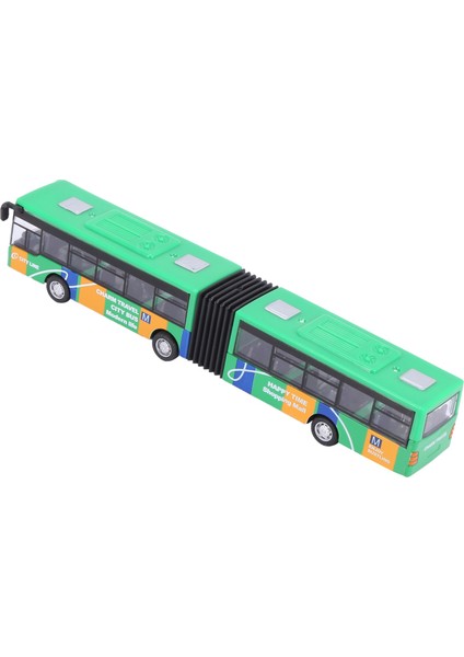 Çocuk Döküm Model Araç Servis Otobüsü Araba Oyuncaklar Küçük Bebek Geri Çekin Oyuncaklar Yeşil (Yurt Dışından)