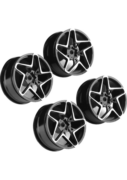 Adet 1/10 On-Road Drift Araba 52 mm Alüminyum Alaşımlı Metal Tekerlek Hub 1.9 Inç Tırmanma Araba Jant Hsp Tamiya Hpı, Siyah (Yurt Dışından)