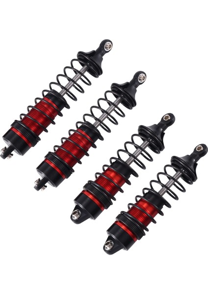 Adet Metal Ön ve Arka Amortisör Traxxas Slash 4x4 2WD Rustler Stampede Hoss 1/10 Rc Araba Yükseltme Parçaları, Kırmızı (Yurt Dışından)