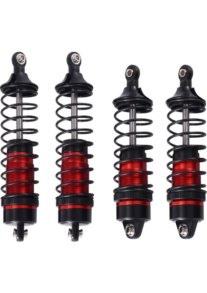 Adet Metal Ön ve Arka Amortisör Traxxas Slash 4x4 2WD Rustler Stampede Hoss 1/10 Rc Araba Yükseltme Parçaları, Kırmızı (Yurt Dışından)