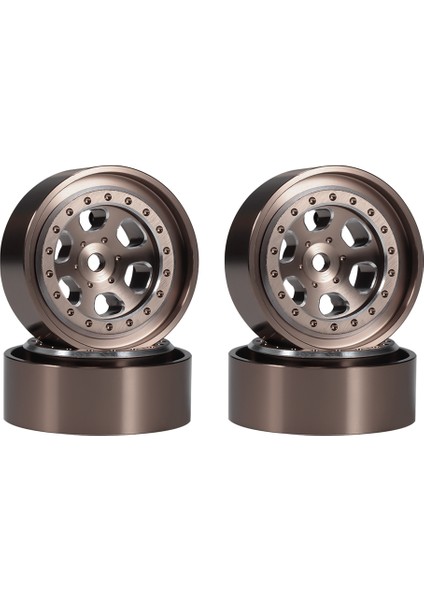 4 Adet 1.3 Inç Metal Beadlock Jant Tekerlek Hub TRX4M 1/18 Rc Paletli Araba Yükseltme Parçaları Aksesuarları, 5 (Yurt Dışından)