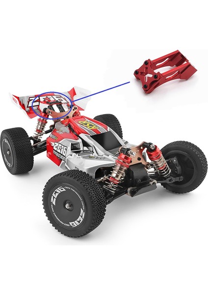 144001-1258 Metal Kuyruk Sabit Parçalar Kuyruk Kanat Firmware Bağlantı Parçaları Wltoys 144001 1/14 4WD Rc Araba Parçaları, Kırmızı (Yurt Dışından) fiyatları