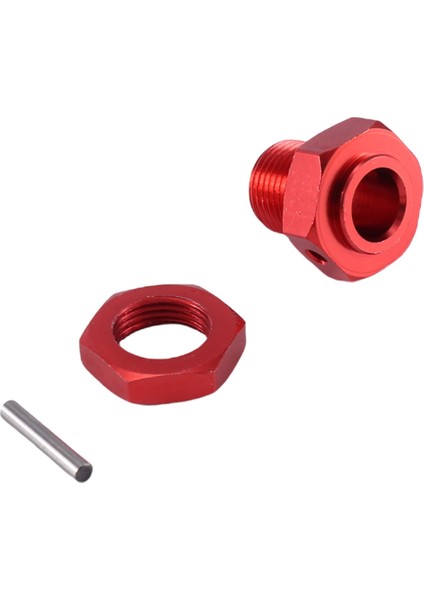 Metal 17MM Tekerlek Altıgen Hub Adaptörü Somun ile Arrma 1/10 4 S Kraton Outcast Rc Araba Yükseltme Parçaları, Kırmızı (Yurt Dışından) modelleri