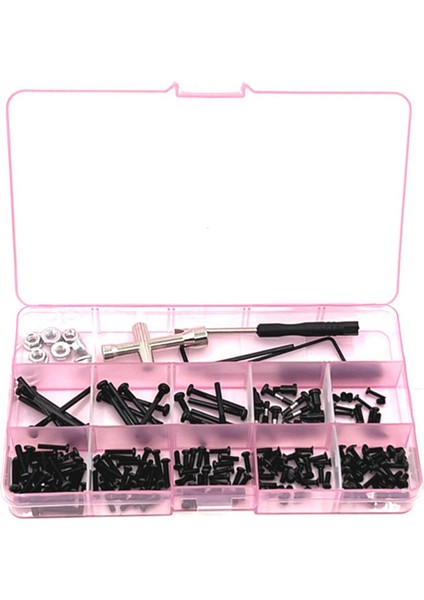 Wltoys 104009 104016 104018 12401 12402-A 12403 12404 12409 Yükseltme Parçaları Için Metal Vida Kutusu Kiti (Yurt Dışından)