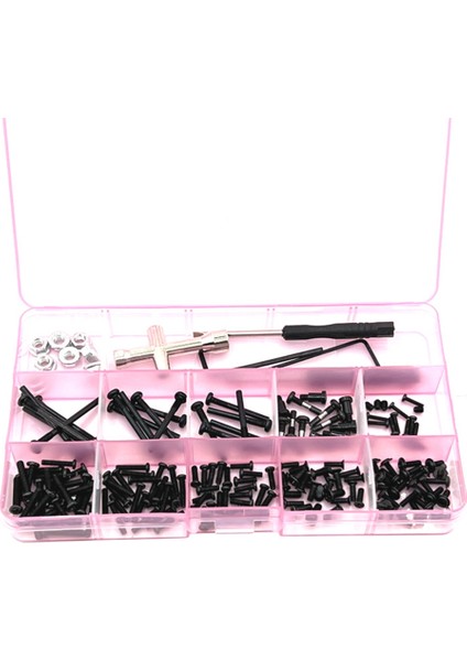 Wltoys 104009 104016 104018 12401 12402-A 12403 12404 12409 Yükseltme Parçaları Için Metal Vida Kutusu Kiti (Yurt Dışından)