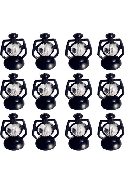 12 Adet Mini Gaz Lambası Fener Retro Dekorasyon Dollhouse Kolye Ev Dekorasyon Fener Noel Oyuncak Hediye (Yurt Dışından)