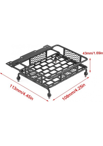 Metal 113X108MM Bagaj Taşıyıcı Portbagaj Eksenel SCX10 Traxxas Trx4 RC4WD D90 Tamiya CC01 1/10 Rc Paletli Araba (Yurt Dışından) fiyatları