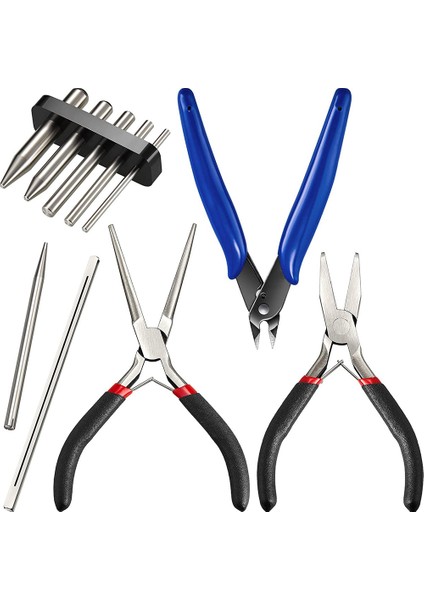 10 Adet Metal Dıy Model Aracı Setleri Sekme Kenar Silindir Koni Şekli Bükme Yardımcı Araçları 3D Metal Yapboz Bulmacalar Montaj (Yurt Dışından)