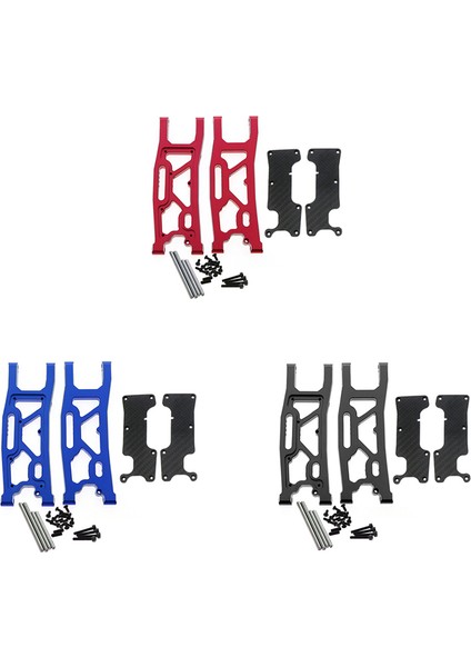 Alüminyum Arka Süspansiyon Kolu Karbon Fiber Kapaklı 1/8 Traxxas Kızak 95076-4 Rc Araba Yükseltme Parçaları Aksesuarları, 3 (Yurt Dışından) fırsatları