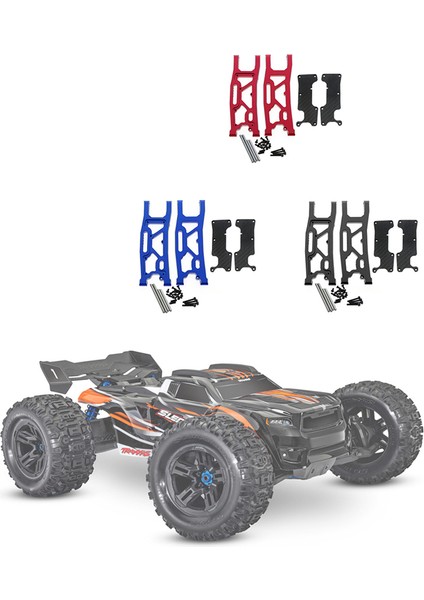 Alüminyum Arka Süspansiyon Kolu Karbon Fiber Kapaklı 1/8 Traxxas Kızak 95076-4 Rc Araba Yükseltme Parçaları Aksesuarları, 3 (Yurt Dışından) indirimleri