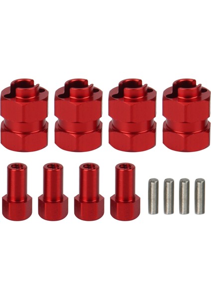 4 Adet Metal Genişletilmiş 7 mm Altıgen Tekerlek Hub Birleştirici + 4 mm Eksenel SCX24 90081 AXI00001 1/24 Rc Paletli Araba Yükseltme Parçaları, 2 (Yurt Dışından)
