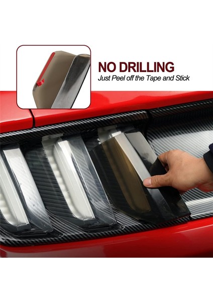 Ford Mustang 2015 2016 2017 Için Stop Lambası Kapağı, Stop Lambası Kapağı Koruyucu Trim Çerçeve Aksesuarları, Duman Siyahı (Yurt Dışından) indirimleri