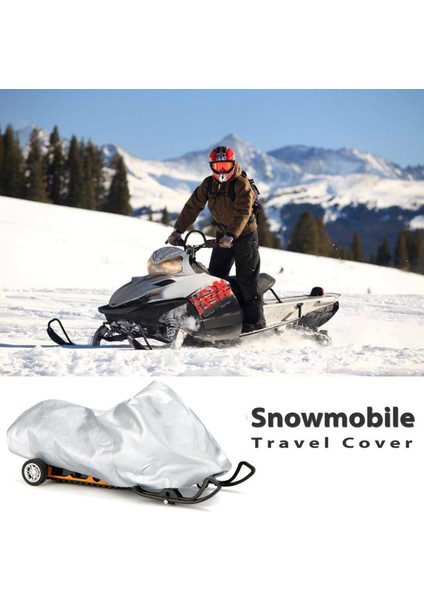 Kar Araci Kapağı Su Geçirmez Toz Çekilebilir Kızak Kapağı Anti-Uv Kış Motosiklet Açık Gümüş 292X130X121 cm (Yurt Dışından) indirimleri