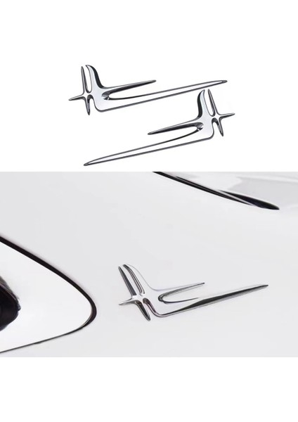 2 Adet Mercedes-Benz Için Uygun C260L E300L C200L Kuyruk Plakası Yan Araba Etiket Aksesuarları Özel Tip (Yurt Dışından) indirimleri