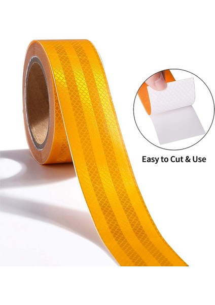 Yansıtıcı Bant, 20MX5CM Reflektör Bant Su Geçirmez Dış Mekan, Araba Kamyon Motoru Için Kendinden Yapışkanlı Güvenlik Bandı (Yurt Dışından)