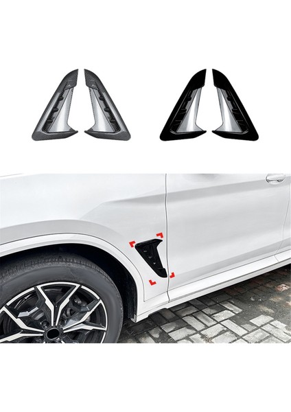 Araba Ön Yan Çamurluk Hava Çıkış Kapağı Trim Için Bmw X3 G01 X4 G02 2018+ Araba Styling Havalandırma Çamurluk Karbon Fiber (Yurt Dışından)
