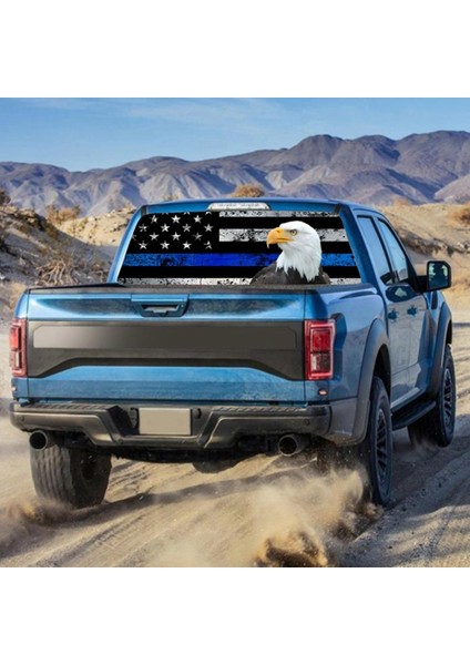 A157 Kamyon Suv Pickup Için 3D Arka Ön Cam Etiketi Güneşlik Dekor Arka Pencere Camı Posteri 168X74 CM/66X29 Inç (Yurt Dışından) modelleri