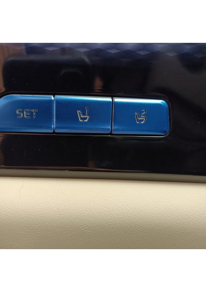 Araba Alüminyum Alaşımlı Koltuk Hafıza Düğmesi Etiket Trim Kia Carnival Ka4 2020 2021 2022 Kırmızı (Yurt Dışından) modelleri