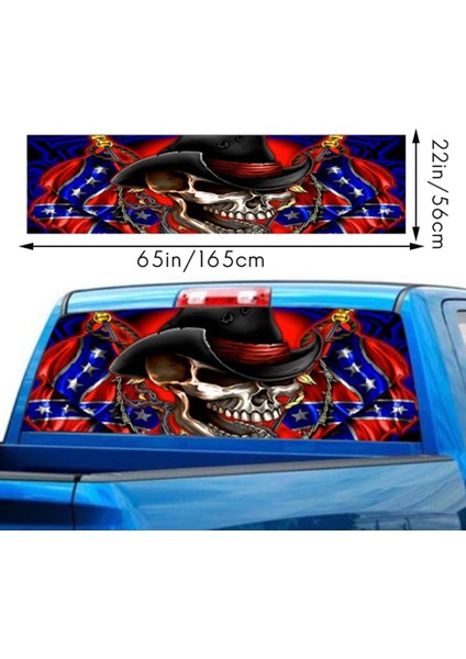 A172 Kamyon Suv Pickup Için 3D Arka Ön Cam Etiketi Güneşlik Dekor Arka Pencere Camı Posteri 165X56 CM/65X22 Inç (Yurt Dışından) fırsatları