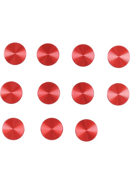 11 Adet Araba Kuyruk Kapı Vidası Kapak Vidası Koruma Trim Land Rover Defender 2020 2021 Için Kırmızı (Yurt Dışından)