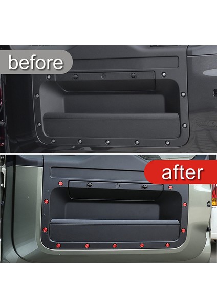 11 Adet Araba Kuyruk Kapı Vidası Kapak Vidası Koruma Trim Land Rover Defender 2020 2021 Için Kırmızı (Yurt Dışından) modelleri