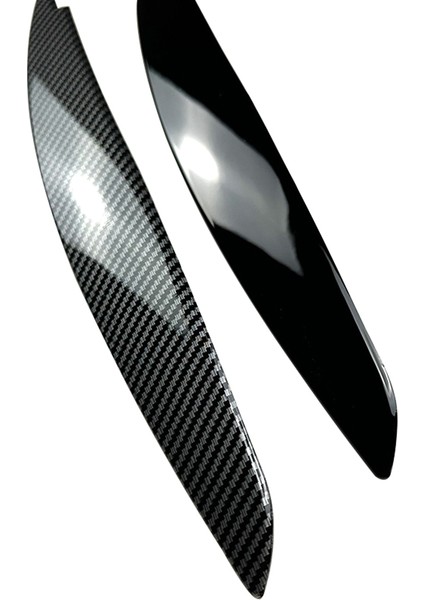 Araba Parlak Siyah Far Lambası Kaşları Kapak Trim Için Bmw 1 Serisi E81 E82 E87 E88 2008-2013 Araba Göz Kapakları Kapakları (Yurt Dışından) fırsatları