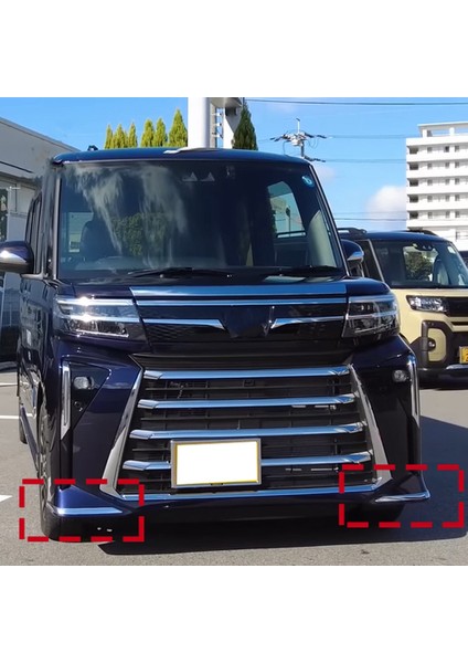Araba Ön Tampon Köşe Kapak Trim Için Daihatsu Tanto Özel LA650S LA660S 2023 Aksesuarları (Yurt Dışından)