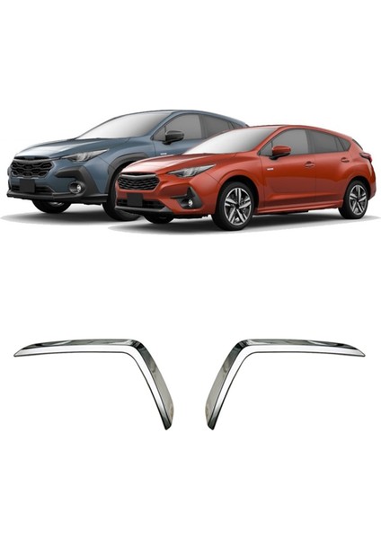 Subaru Crosstrek Impreza 2024 Araba Ön Tampon Sis Lambası Kaş Kapağı Trim Aksesuarları (Yurt Dışından) fırsatları