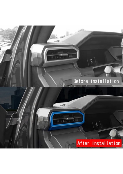 Araba Gösterge Paneli A/c Klima Çıkış Havalandırma Kapağı Paneli Trim Toyota Tacoma 2024 Araba Iç Aksesuarları Mavi (Yurt Dışından)