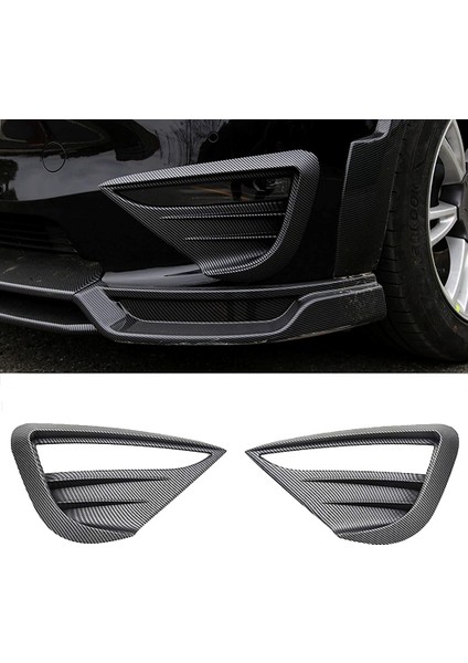 Tesla Model Y 2021 2022 2023 Araba Sis Lambası Spoiler Bıçak Trim Koruyucu Kapak Dekorasyon Çıkartması Aksesuarları (Yurt Dışından)