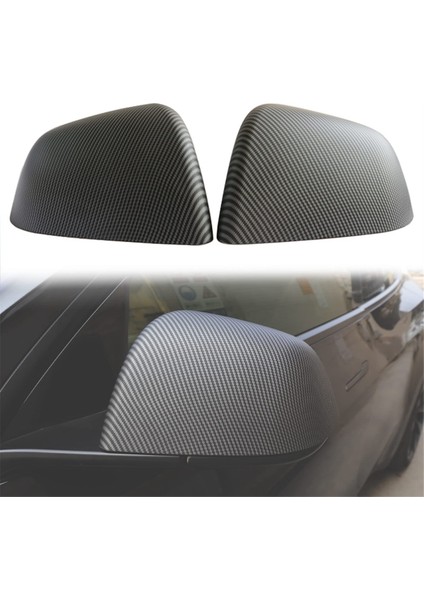 Tesla Model Y 2021-2023 Dış Aksesuarlar Için Yan Ayna Kapağı Dikiz Aynası Kapağı Koruması (Abs) (Yurt Dışından)