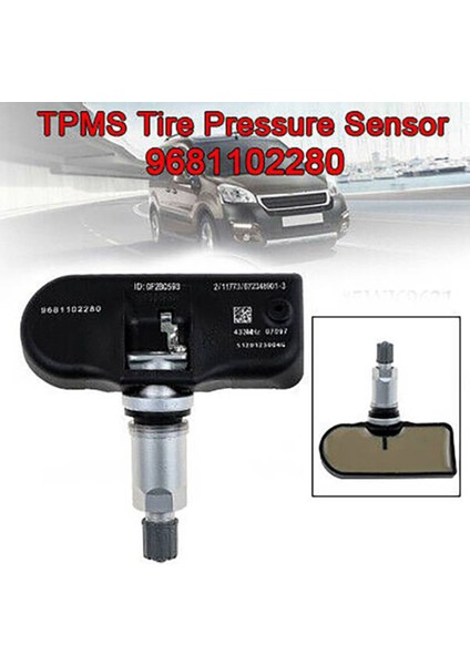 Araba Tpms Lastik Basıncı Sensörü Lastik Basıncı Dedektörü Peugeot 407 207 307 607 508 807 Citroen C4 5 6 7 8 9681102280 (Yurt Dışından)